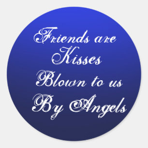 Pegatinas del azul de la amistad