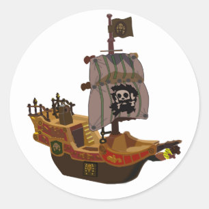 Pegatinas del barco pirata