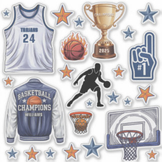 Pegatinas del Basketball Scrapbook