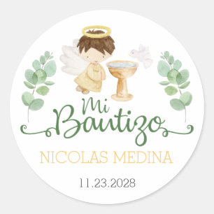 Pegatinas del bautismo Bautizo Pegatinas Español E