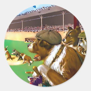 Pegatinas del béisbol: "Perros del béisbol "