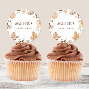 Pegatinas del Boho First Rodeo Cowgirl Birday