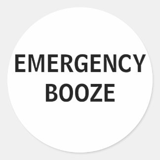 Pegatinas del Booze de Emergencia
