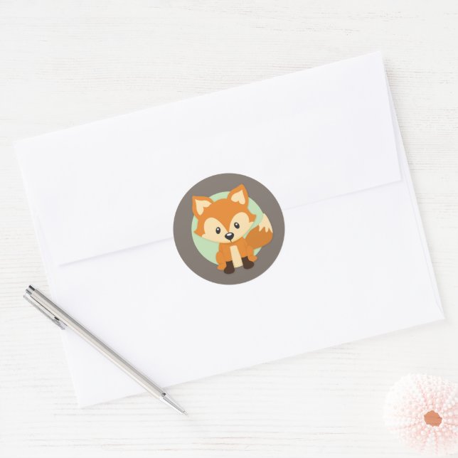 Pegatinas del bosque de Little Fox Woodland (Sobre)