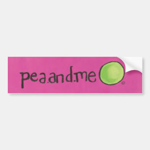 pegatinas del bumber de pea.and.me