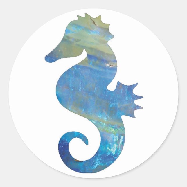 Pegatinas del Caballo del Mar Opal (Anverso)