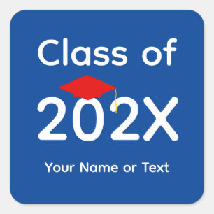 Pegatinas del Cabo de Graduación Rojo #1-4