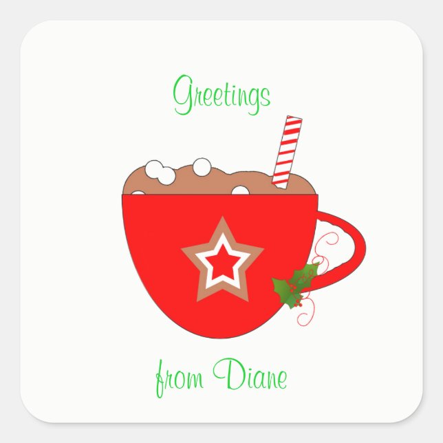 Pegatinas del Cacao de Gingerbread (Anverso)