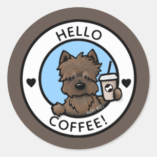 Pegatinas del Café Cairn Terrier