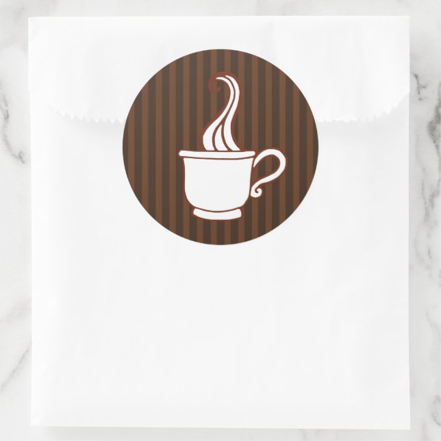 Pegatinas del Café Retro (Bolso)