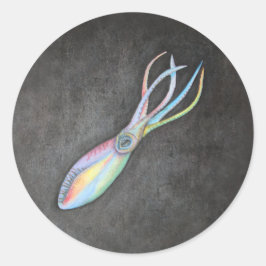 Pegatinas del calamar arcoiris