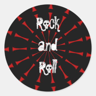 Pegatinas del caleidoscopio del rock-and-roll