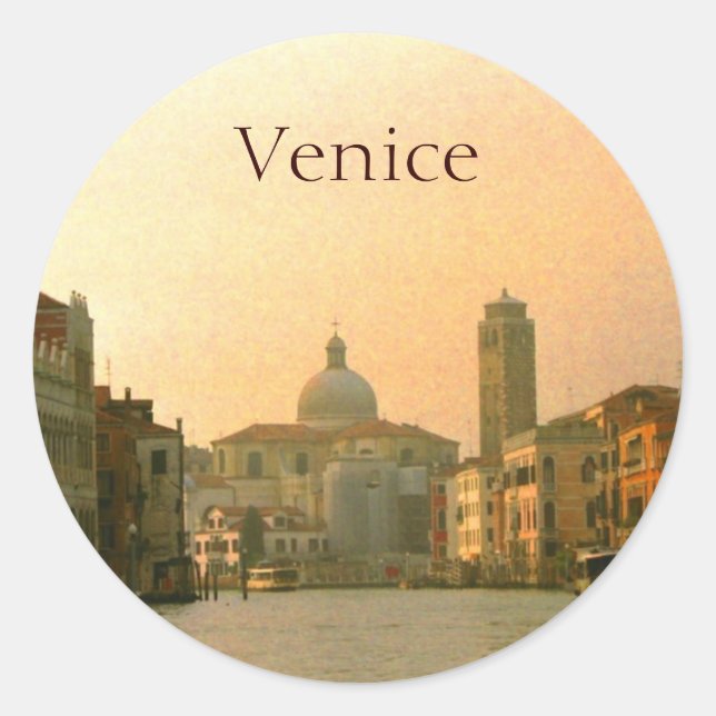 Pegatinas del Canal de Venecia Italia (Anverso)