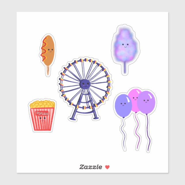 Pegatinas del Carnaval (Hoja)