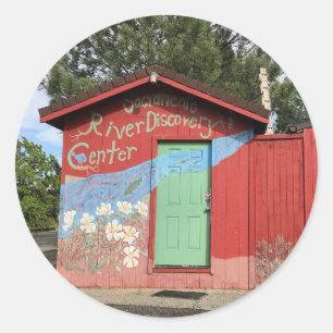 Pegatinas del Centro de Descubrimiento del Río Sac