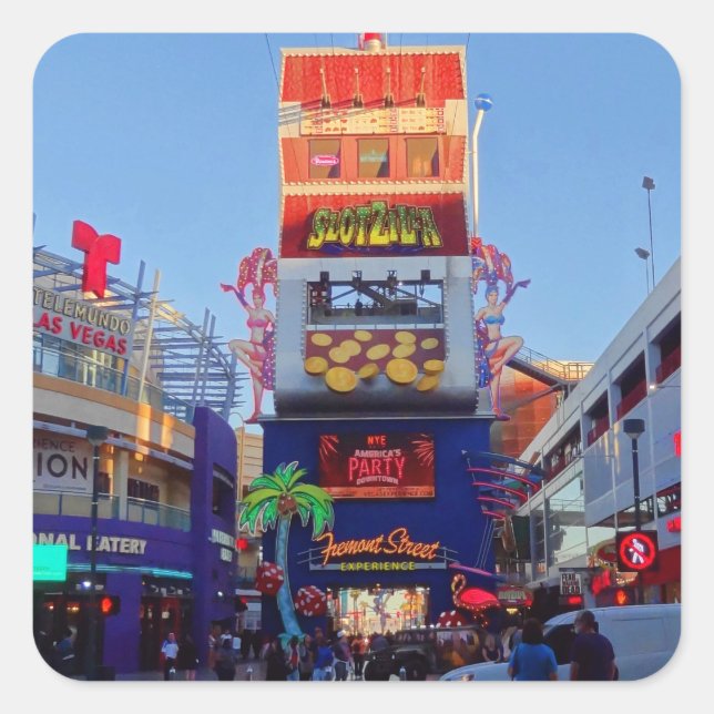 Pegatinas del centro de Las Vegas #2 (Anverso)
