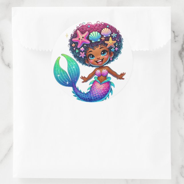 Pegatinas del Chica de Sirenas (Bolso)