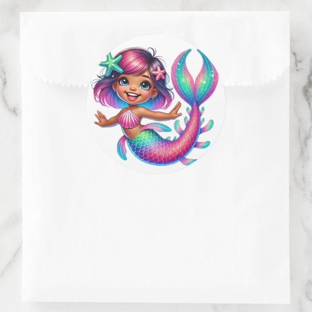 Pegatinas del Chica de Sirenas (Bolso)