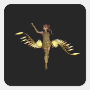 Pegatinas del chica del guerrero