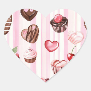 Pegatinas del Choco Heart El día de San Valentín