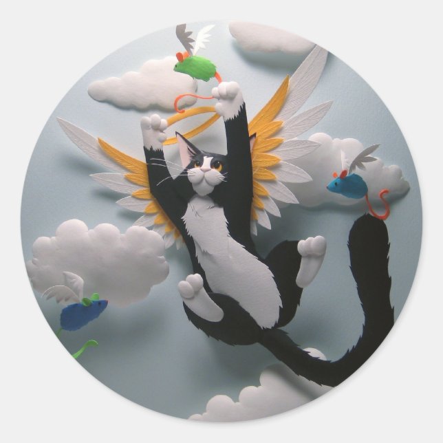 Pegatinas del cielo del gato (Anverso)