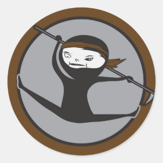 Pegatinas del Cinturón Brown de Ninja