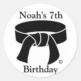 Pegatinas del cinturón negro de artes marciales pe