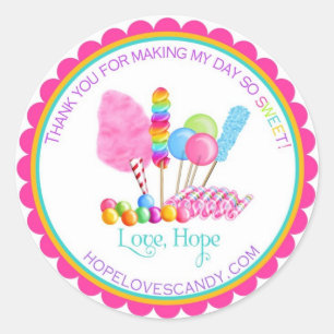 Pegatinas del circo del caramelo