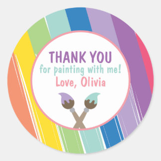 Pegatinas del Círculo Fiesta de pintura