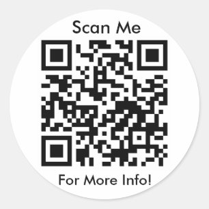 Pegatinas del código de QR