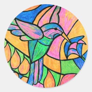 Pegatinas del colibrí