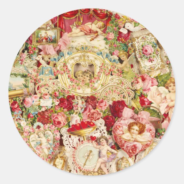 Pegatinas del Collage de San Valentín de Victoria (Anverso)