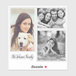 Pegatinas del concurso de fotografía familiar pers