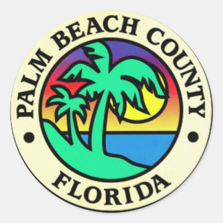 Pegatinas del Condado de Palm Beach Florida