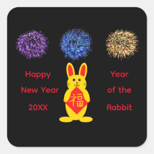 Pegatinas del Conejo Afortunado #2