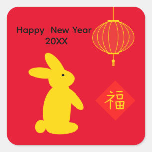 Pegatinas del Conejo Afortunado #3