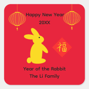 Pegatinas del Conejo Afortunado #4-2