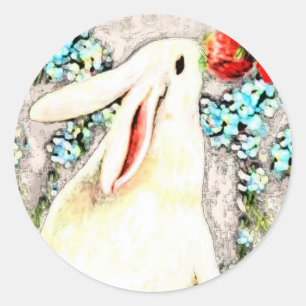 Pegatinas del Conejo de Pascua Bunny Hare