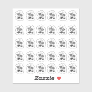 Pegatinas del Contacto de Magnolia Metálica