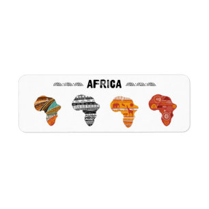 Pegatinas del continente africano