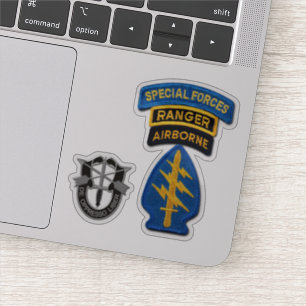 Pegatinas del contorno de boinas verdes de las fue