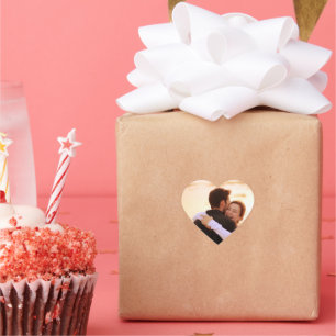 PEGATINAS DEL CORAZÓN AL FOTO DE PERSONALIZABLE.