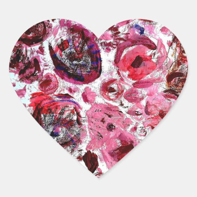 Pegatinas del corazón apasionados (Anverso)