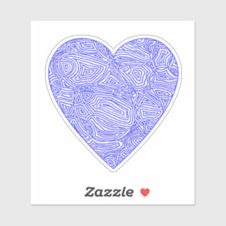 Pegatinas del corazón azul