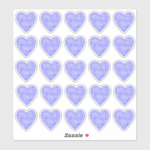 Pegatinas del corazón azul