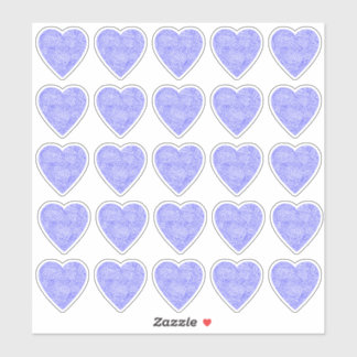 Pegatinas del corazón azul