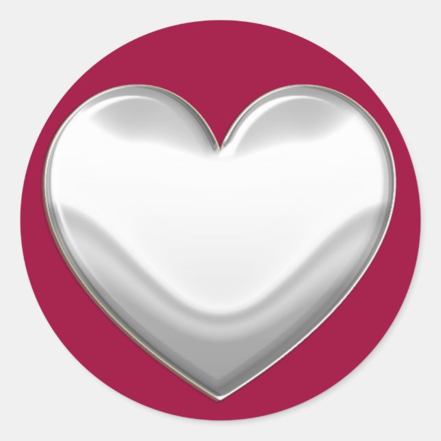 Pegatinas del corazón blanco (Anverso)