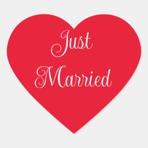 Pegatinas del Corazón Casados