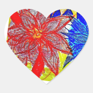 Pegatinas del corazón contrastan