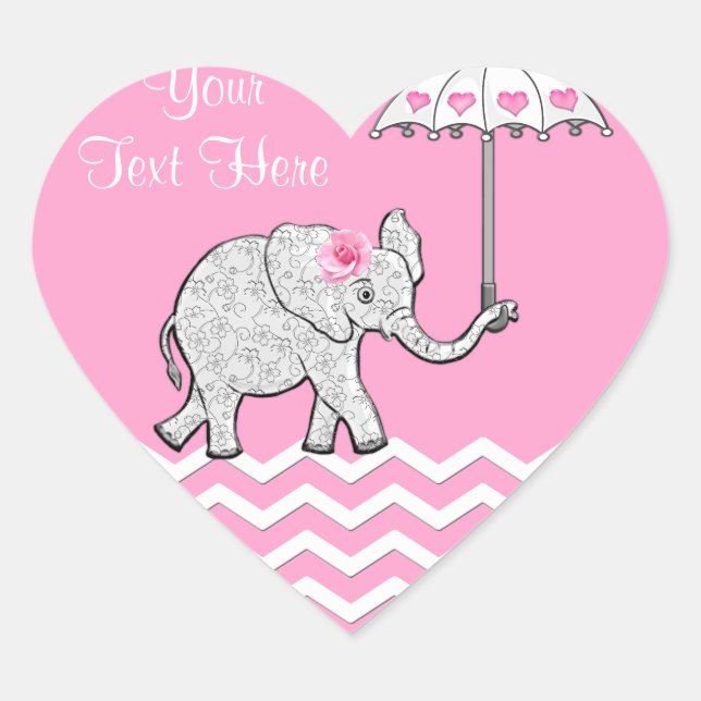 Pegatinas del corazón de Baby Shower personalizado (Anverso)